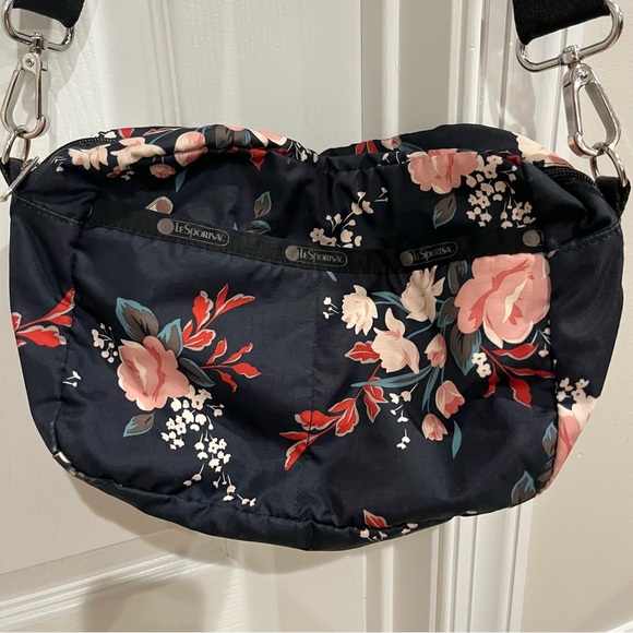 Lesportsac Handbags - Lesportsac Navy Floral Shoulder Bag